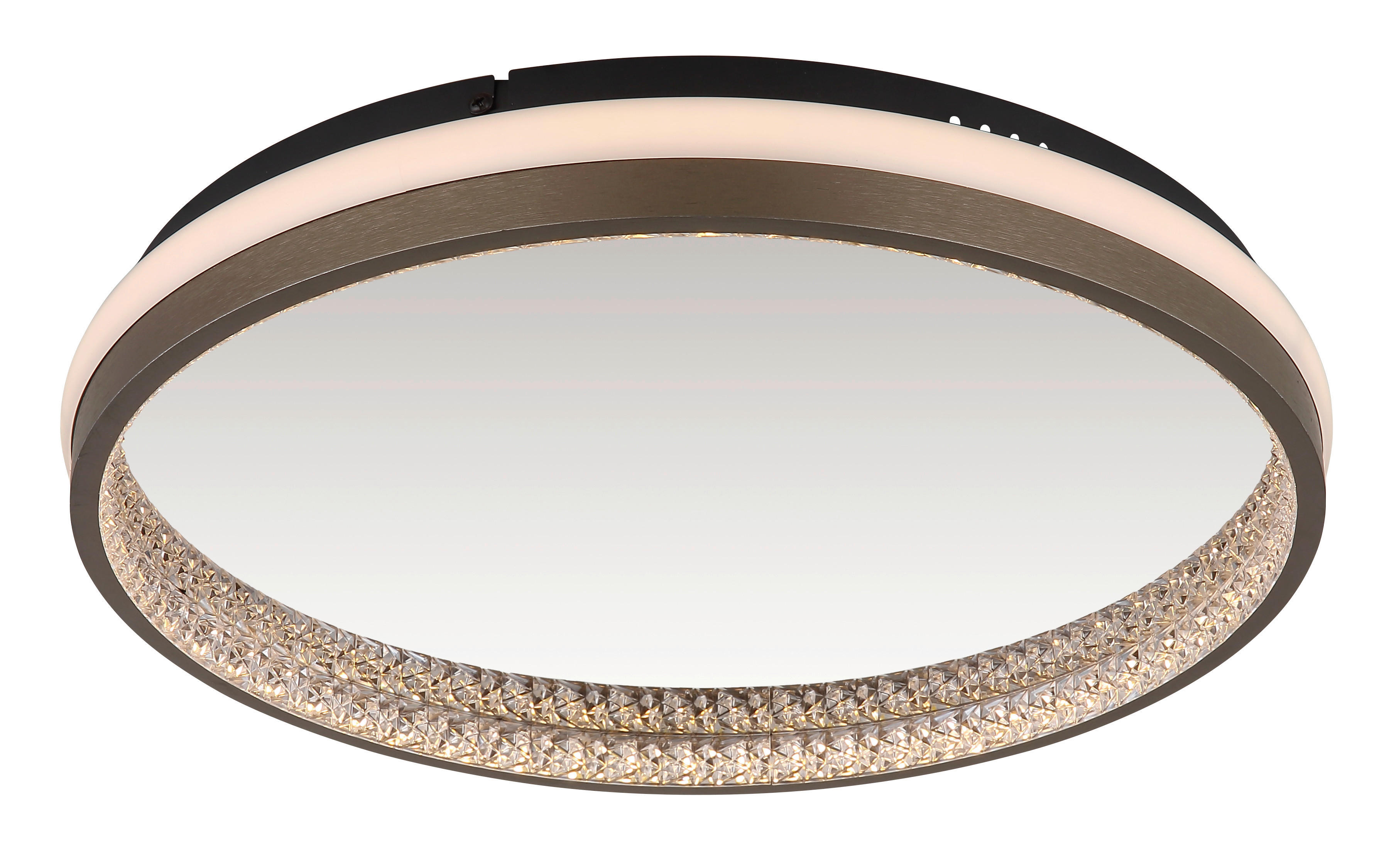 Thumbnail - GLOBO LED-Deckenleuchte Opal dunkelgrau mattschwarz Kunststoff Metall H/D: ca. 6x39,7 cm 1 Brennstellen