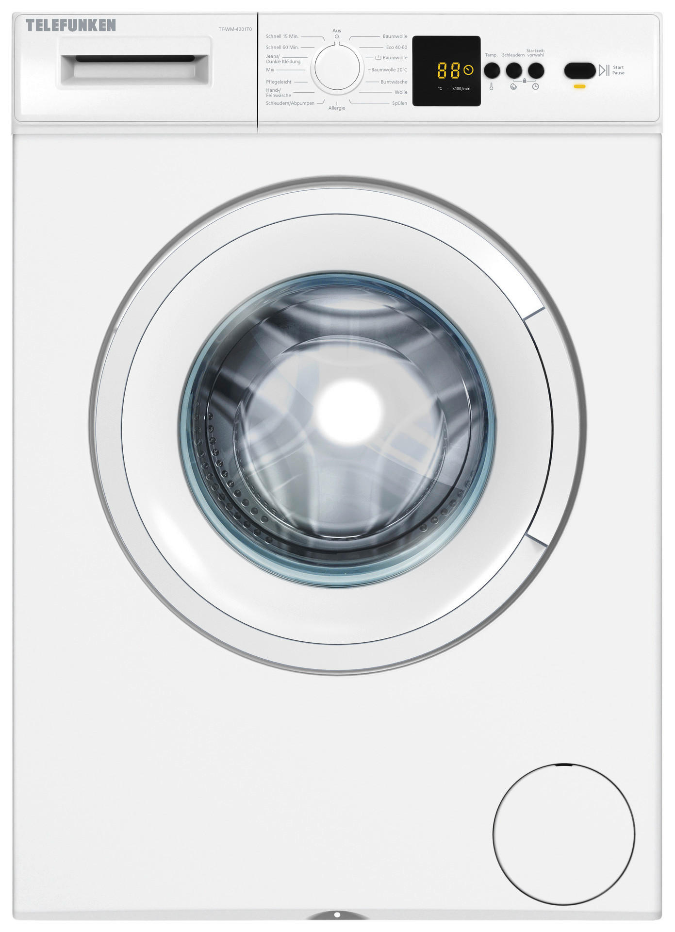 TELEFUNKEN Waschmaschine TF-WM-4201T0 weiß B/H/T: ca. 60x85x50 cm ca. 5 kg Waschmaschine TF-WM-4201T0 - weiß (60,00/85,00/50,00cm) - TELEFUNKEN