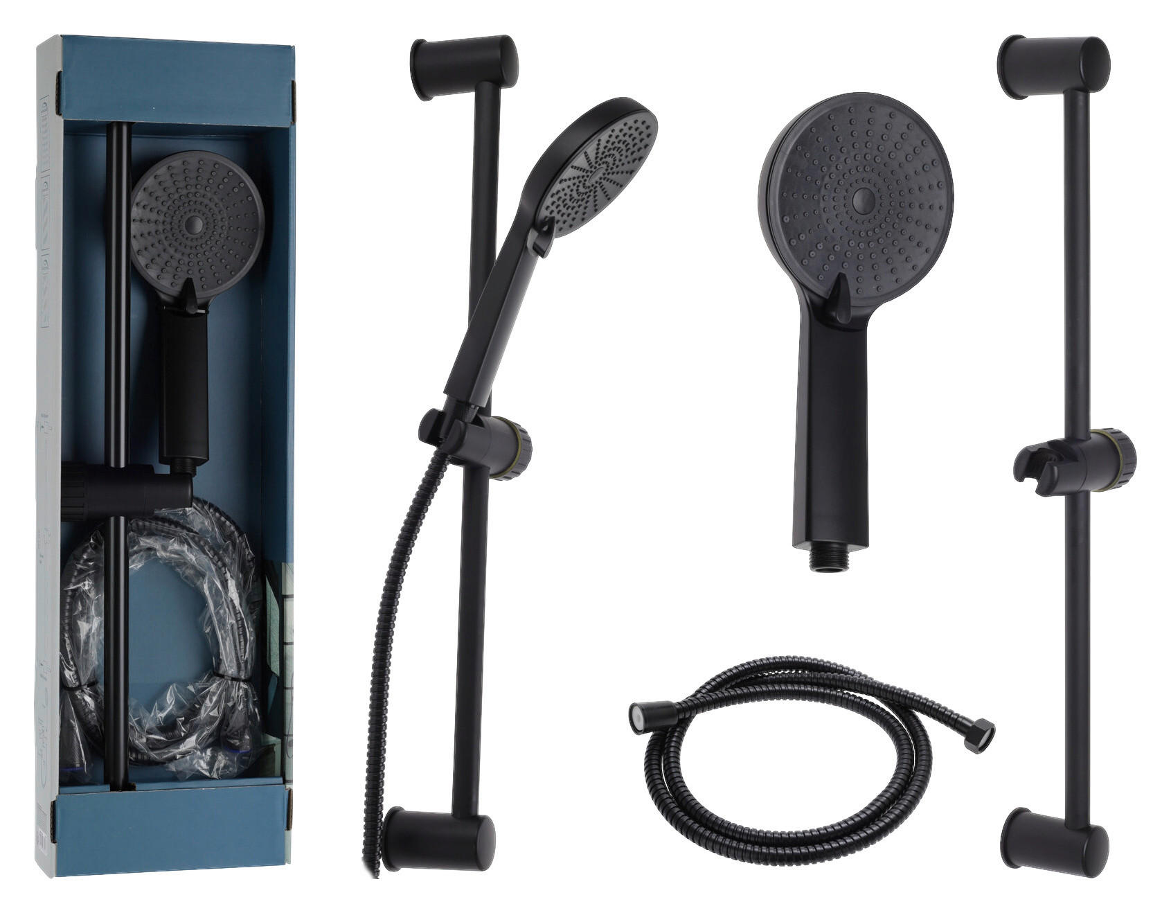 Handbrauseset schwarz Handbrauseset - schwarz