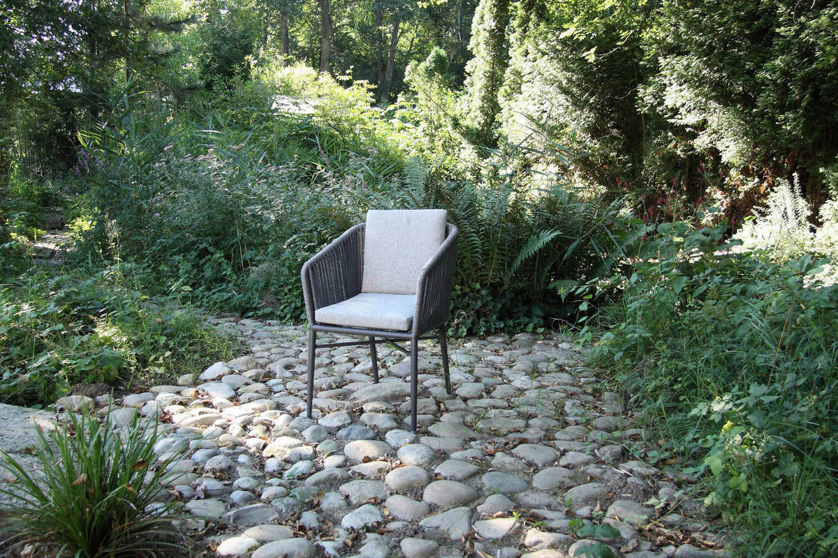 Acamp Gartensessel-Set Manhattan anthrazit Aluminium B/H/T: ca. 61x81x61 cm Manhattan - anthrazit (61,00/81,00/61,00cm) - Acamp