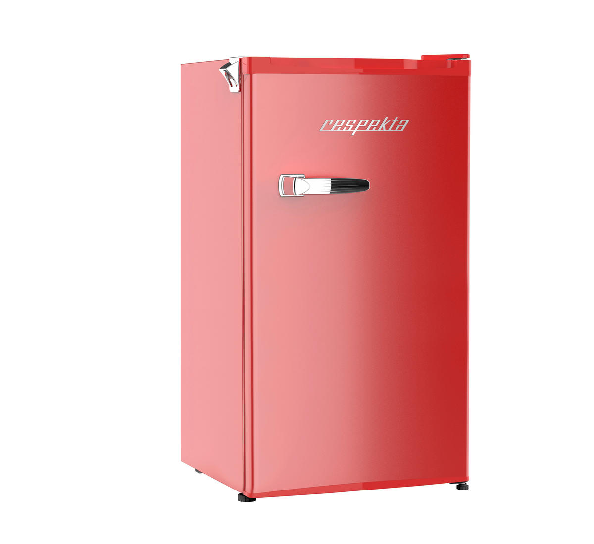 Respekta Retro Kühlschrank KG83R-52 rot B/H/T: ca. 47,4x83x44,7 cm Kühlschrank KG83R-52 - rot (47,40/83,00/44,70cm) - Respekta