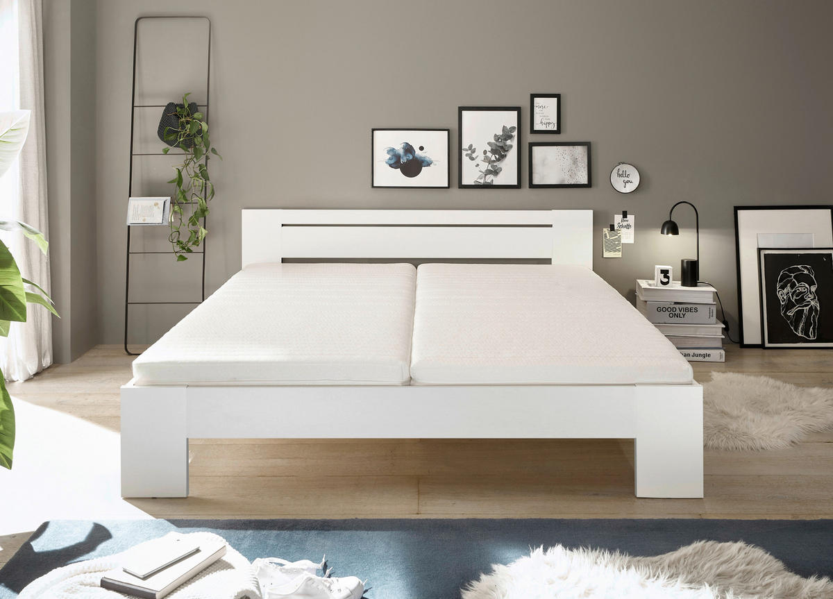 Futonbett Cannes weiß Liegefläche B/L: ca. 180x200 cm Cannes - weiß (185,00/71,00/204,00cm)