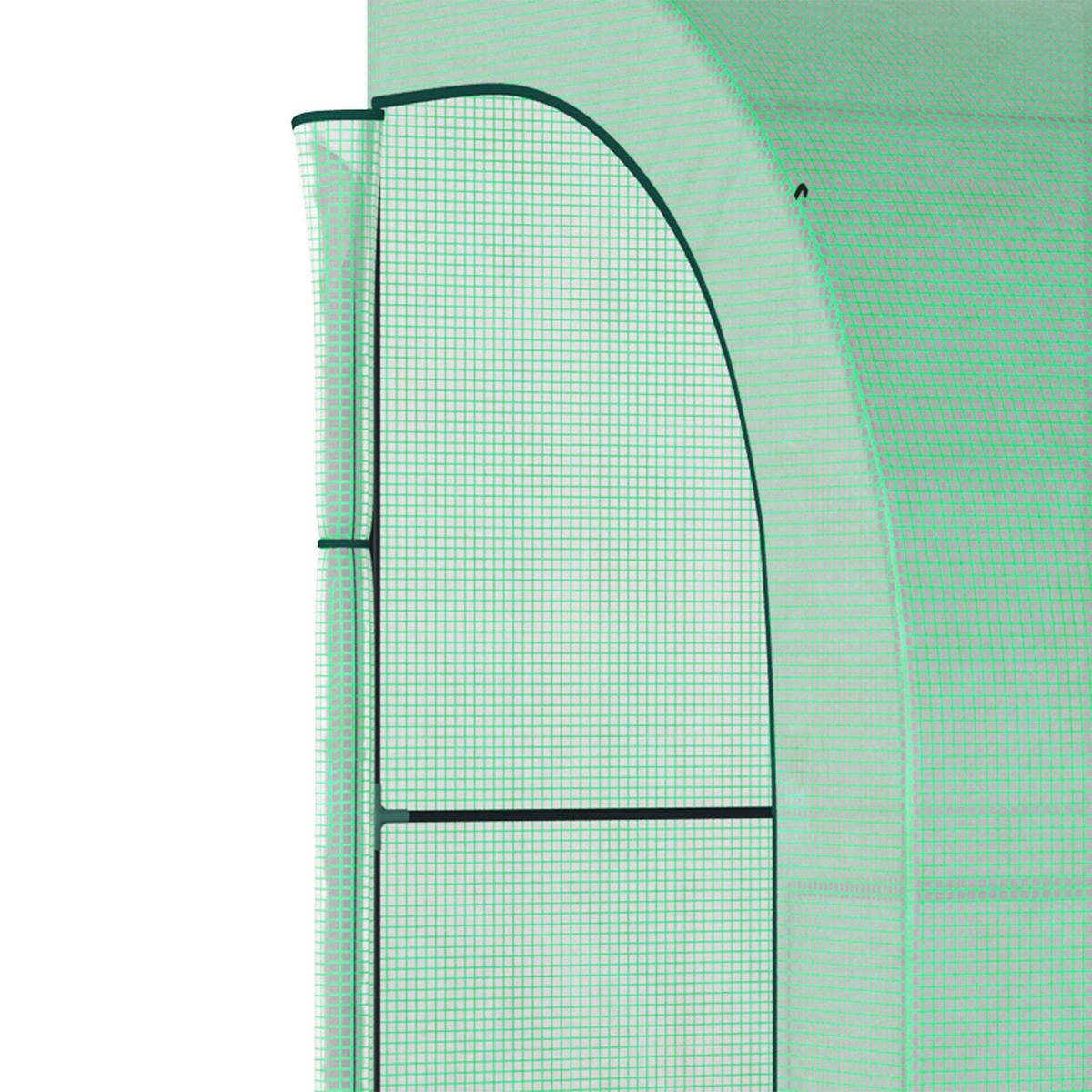 Outsunny Gewächshaus B/H/L: ca. 150x213x300 cm Gewächshaus - grün (300,00/150,00/213,00cm) - Outsunny