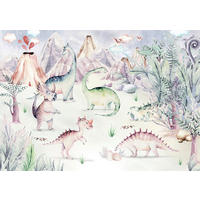 Komar Fototapete Dino Playground B/L: ca. 400x280 cm Dino Playground - (400,00/280,00cm) - Komar
