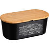 Kesper Brotbox schwarz Kunststoff B/H/L: ca. 20x14,5x34 cm Brotbox - natur/schwarz (34,00/20,00/14,50cm) - Kesper