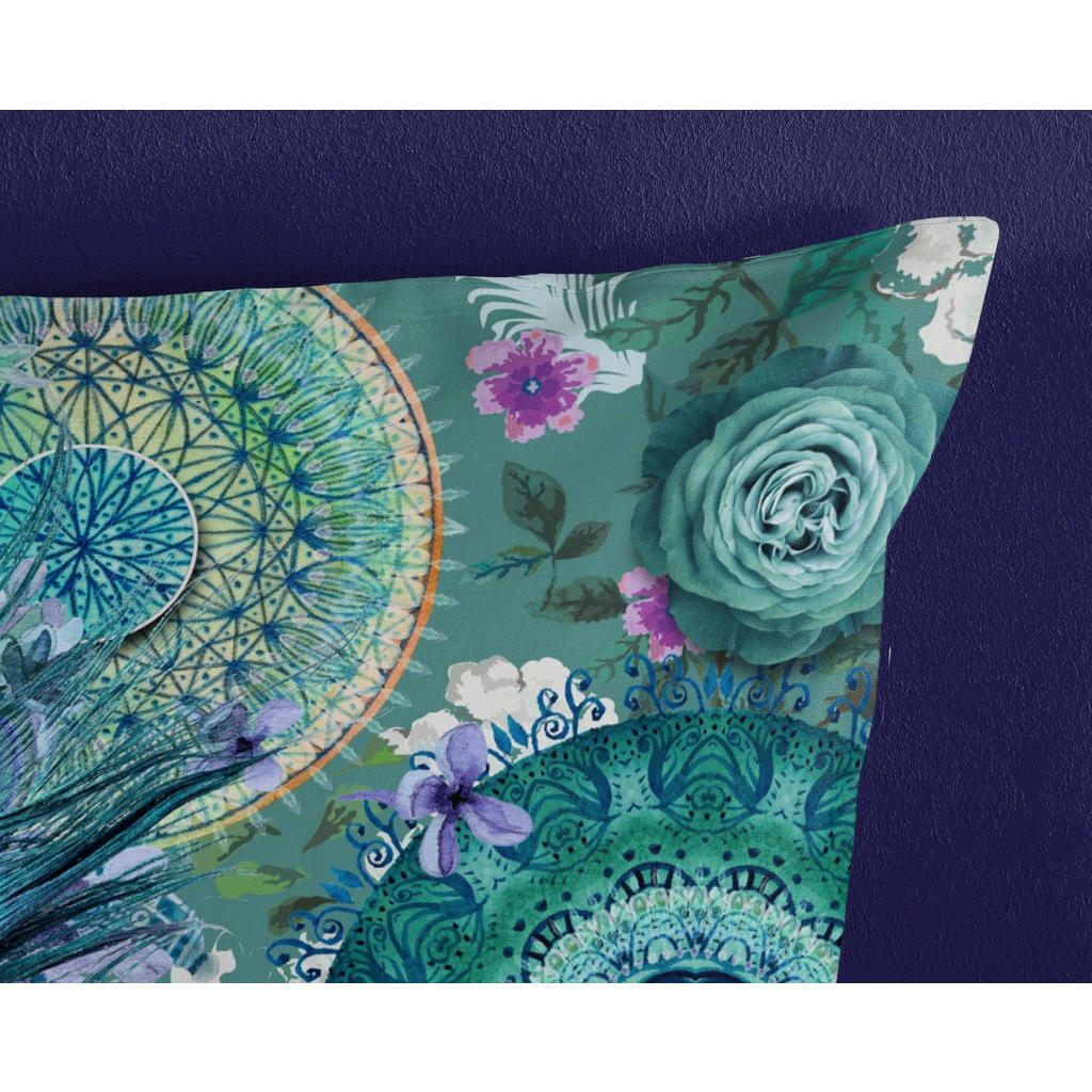 Thumbnail - Baumwoll Bettwäsche Kari Satin grün Baumwolle B/L: ca. 135x200 cm