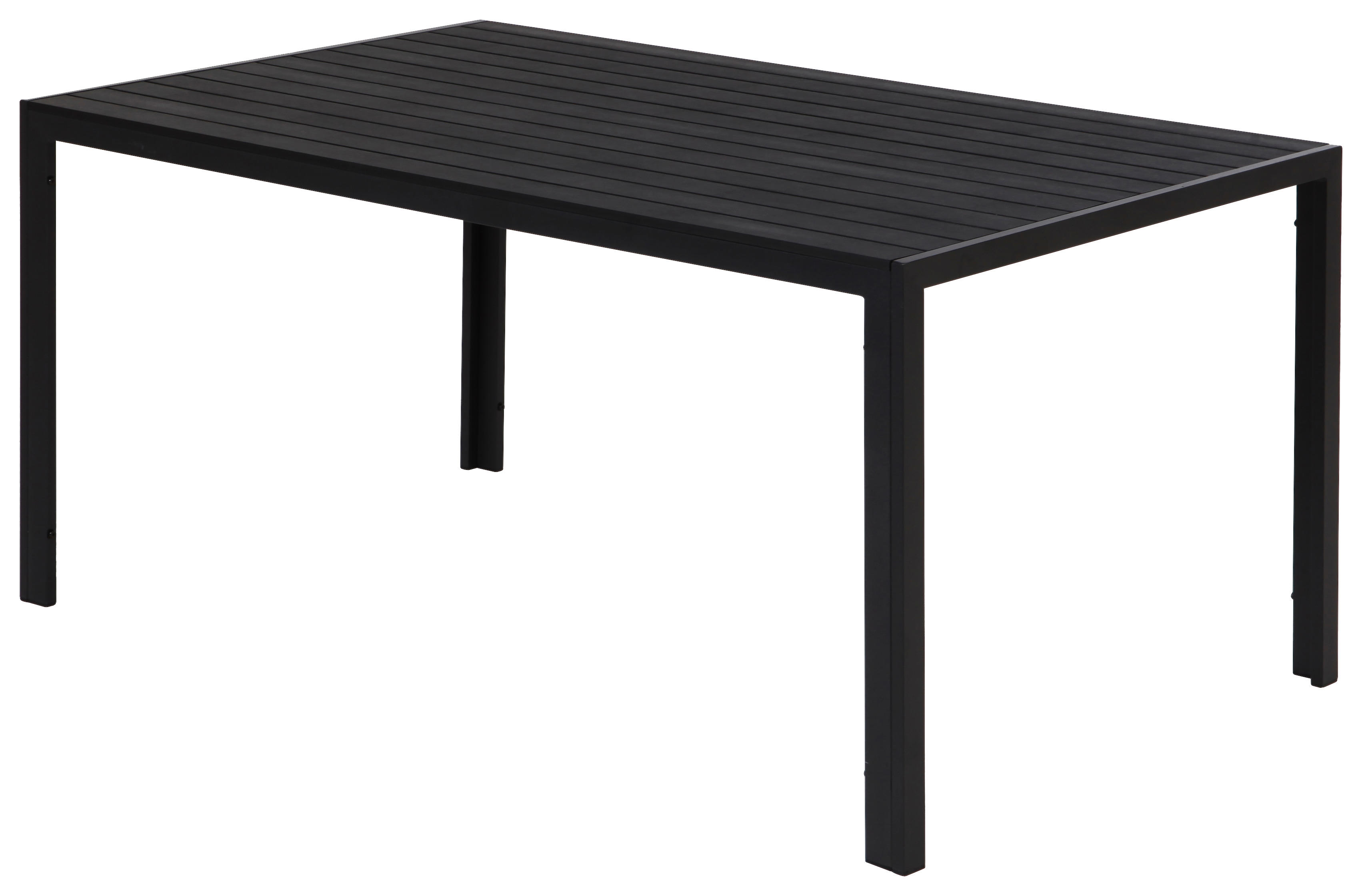 POCOline Tisch schwarz Alu B/H/L: ca. 90x74x150 cm Tisch_Mila - schwarz (150,00/90,00/74,00cm)