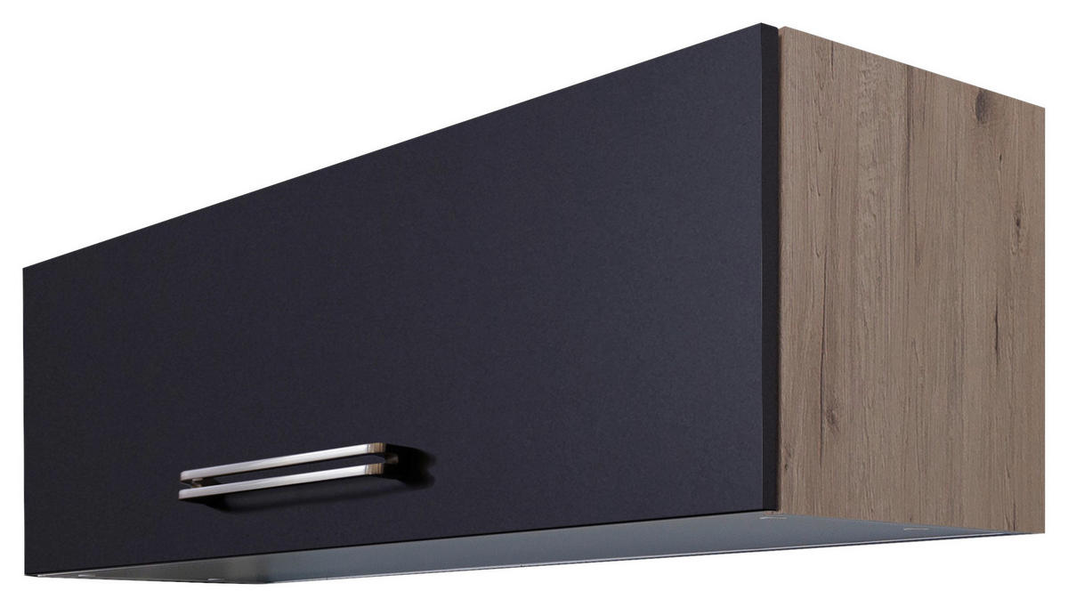 Hängeschrank Elva anthrazit strukturiert B/H/T: ca. 100x32x32 cm Elva - Eiche/anthrazit (100,00/32,00/32,00cm) - Flex-Well