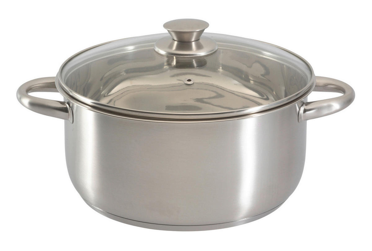 POCOline Kochtopf silber Edelstahl D: ca. 24 cm Kochtopf - silber (24,00cm) - POCOline