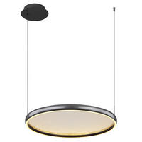 GLOBO LED-Pendelleuchte schwarz Metall Aluminium B/H/L: ca. 60x150x63 cm 1.0 Brennstellen BRIGGS - schwarz (63,00/60,00/150,00cm) - GLOBO