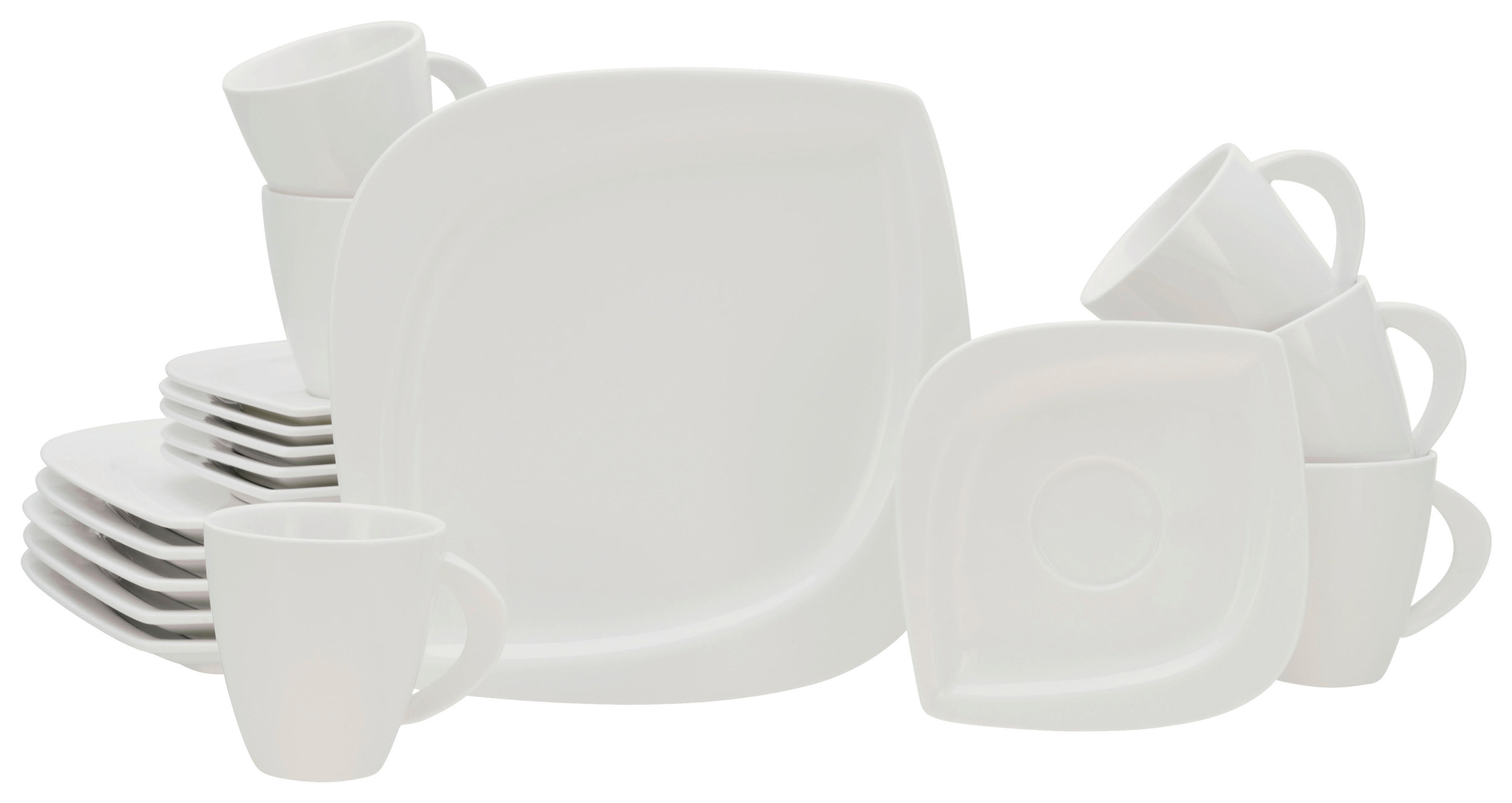 CreaTable Kaffeeservice Melbourne creme Porzellan 18 tlg. Melbourne - creme - CreaTable