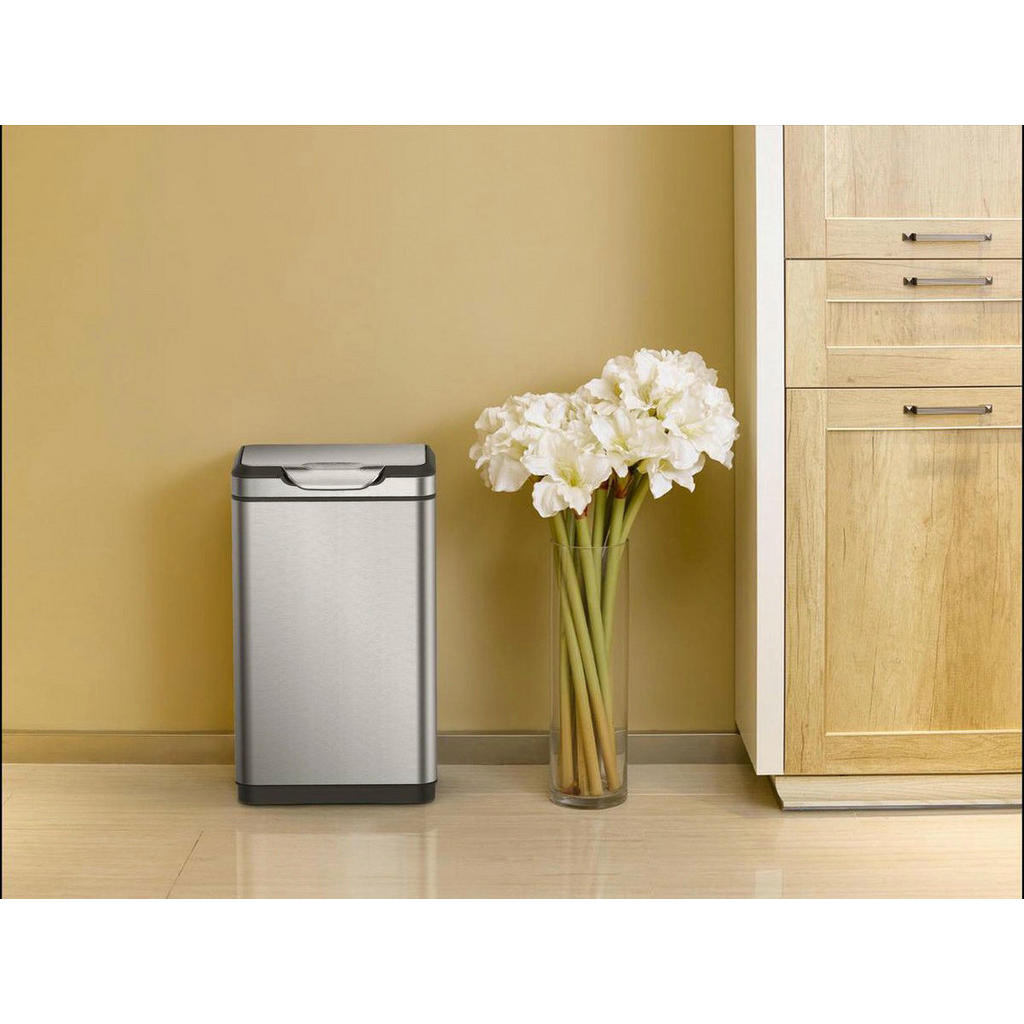 Thumbnail - EKO Mülleimer silber B/H: ca. 29x67,4 cm