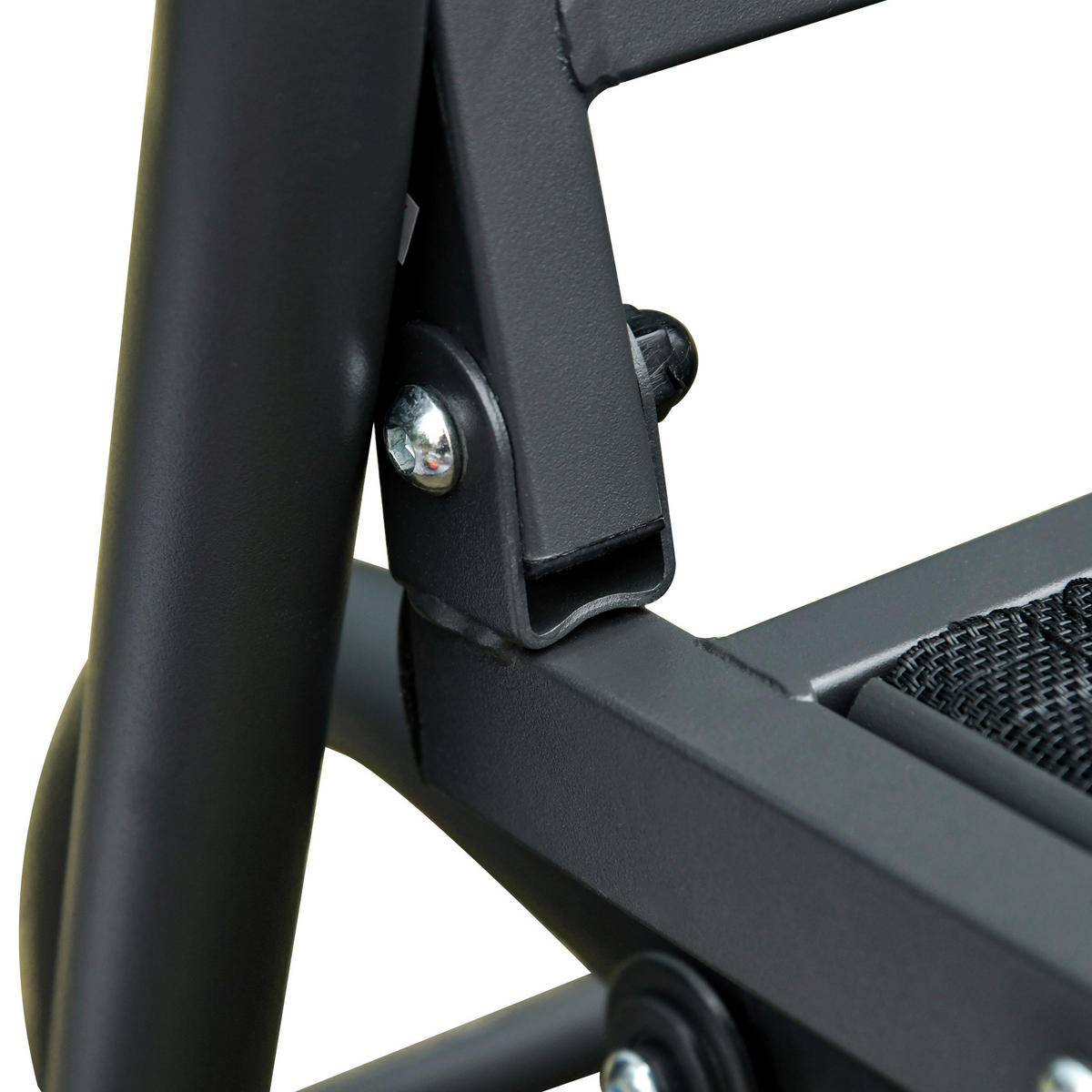 Outsunny Schaukelbank schwarz Metall B/H/L: ca. 75x85x151 cm Schaukelbank - schwarz (151,00/75,00/85,00cm) - Outsunny