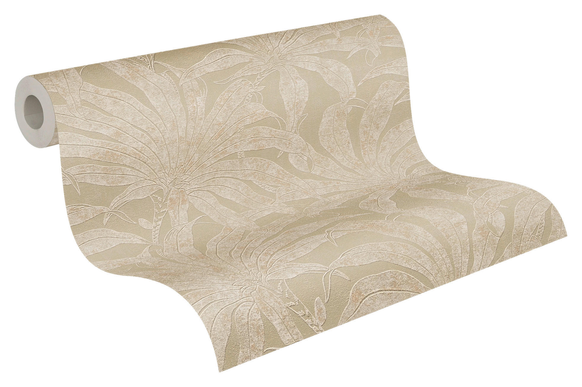 A.S.Création Vliestapete weiß grau gold B/H/D: ca. 53x1005x9,4 cm Vliestapete - gold/weiß (9,40/1005,00cm) - A.S.Creation