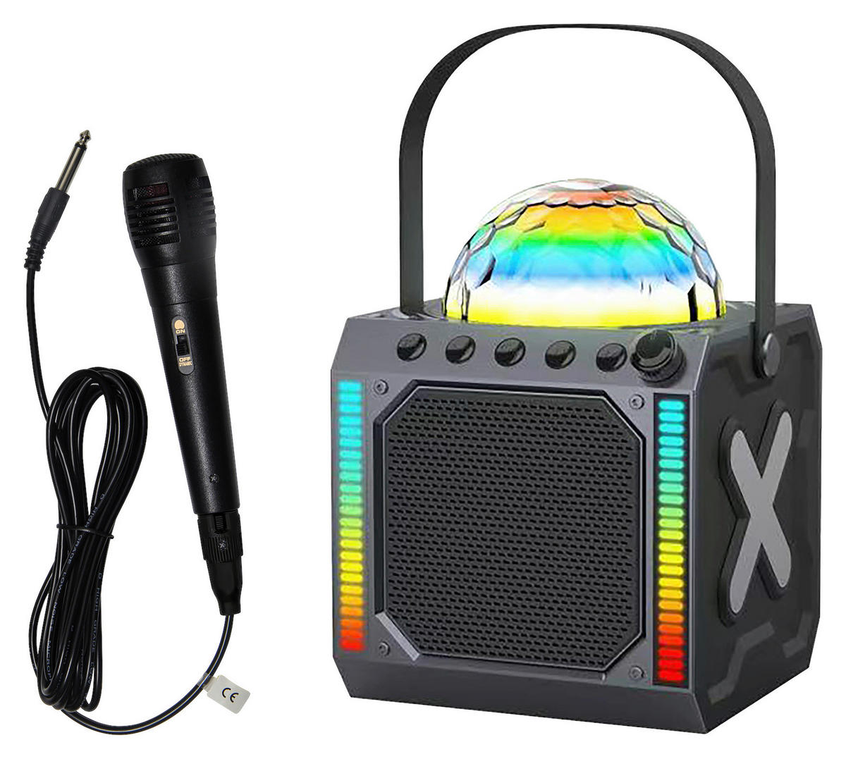 Denver Bluetooth-Party-LautsprecherBTM-618 BTM-618 schwarz B/H/T: ca. 17x22x16 cm BTM-618 - schwarz (17,00/22,00/16,00cm) - Denver