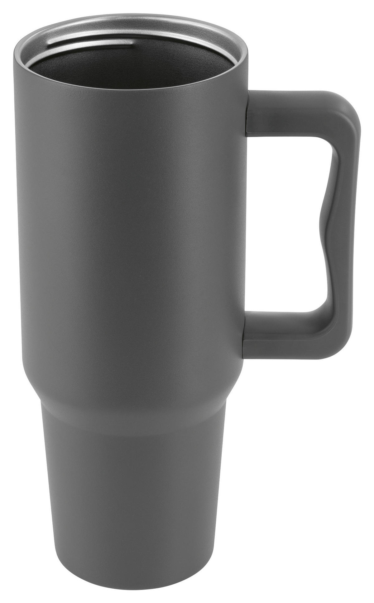 GOURMETmaxx Haushaltshelfer Thermobecher_m.Griff_GOURMETmaxx - grau - GOURMETmaxx