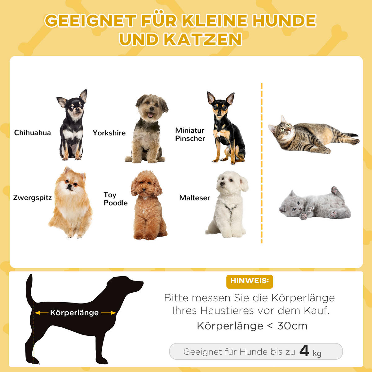 PawHut Haustierbett khaki Spanplatte B/H/L: ca. 48x24,5x48 cm Haustierbett - beige/khaki (48,00/48,00/24,50cm) - PawHut