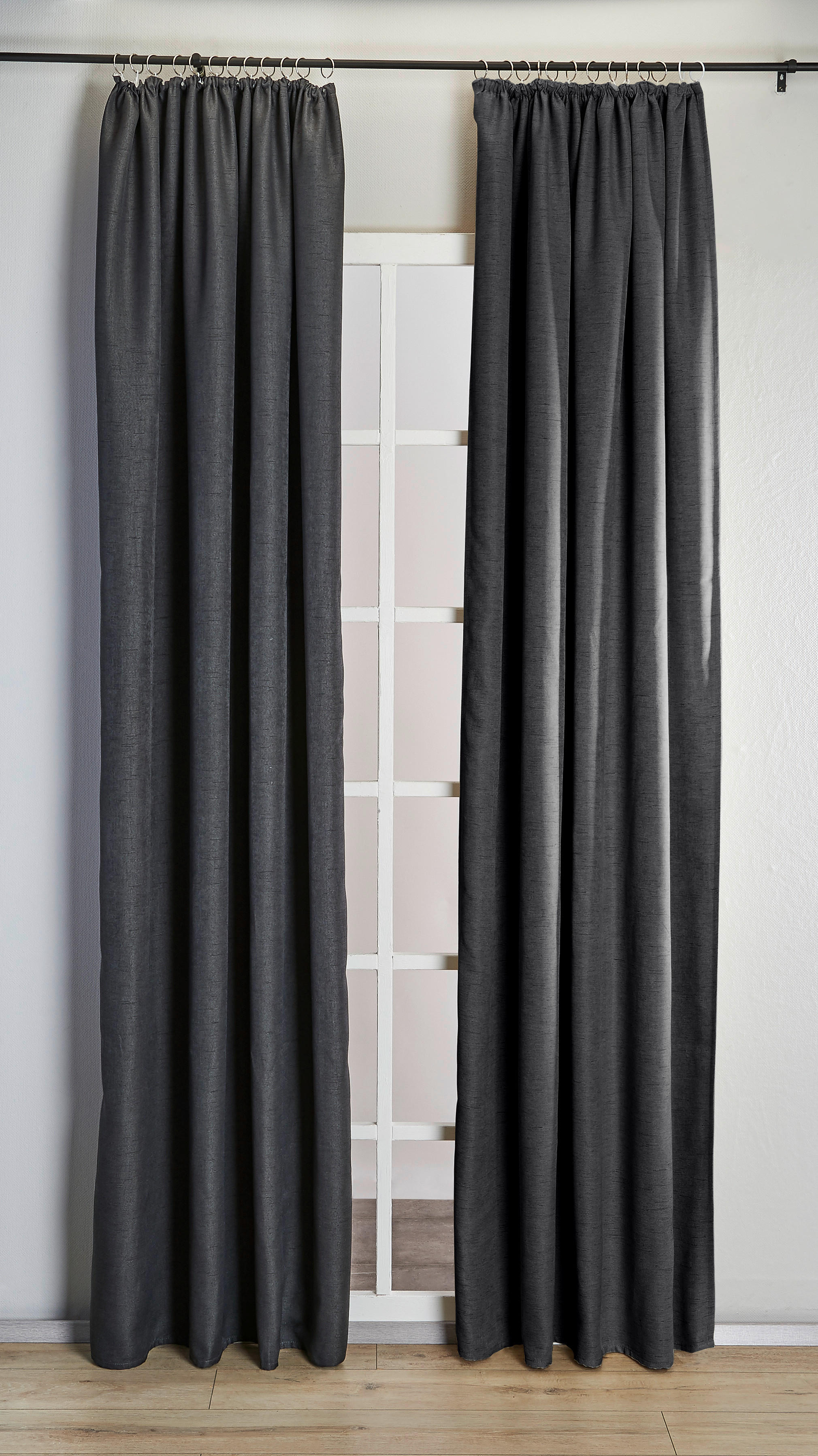Verdunklungsvorhang Henry anthrazit B/L: ca. 135x245 cm Henry - anthrazit (135,00/245,00cm) - silver edition