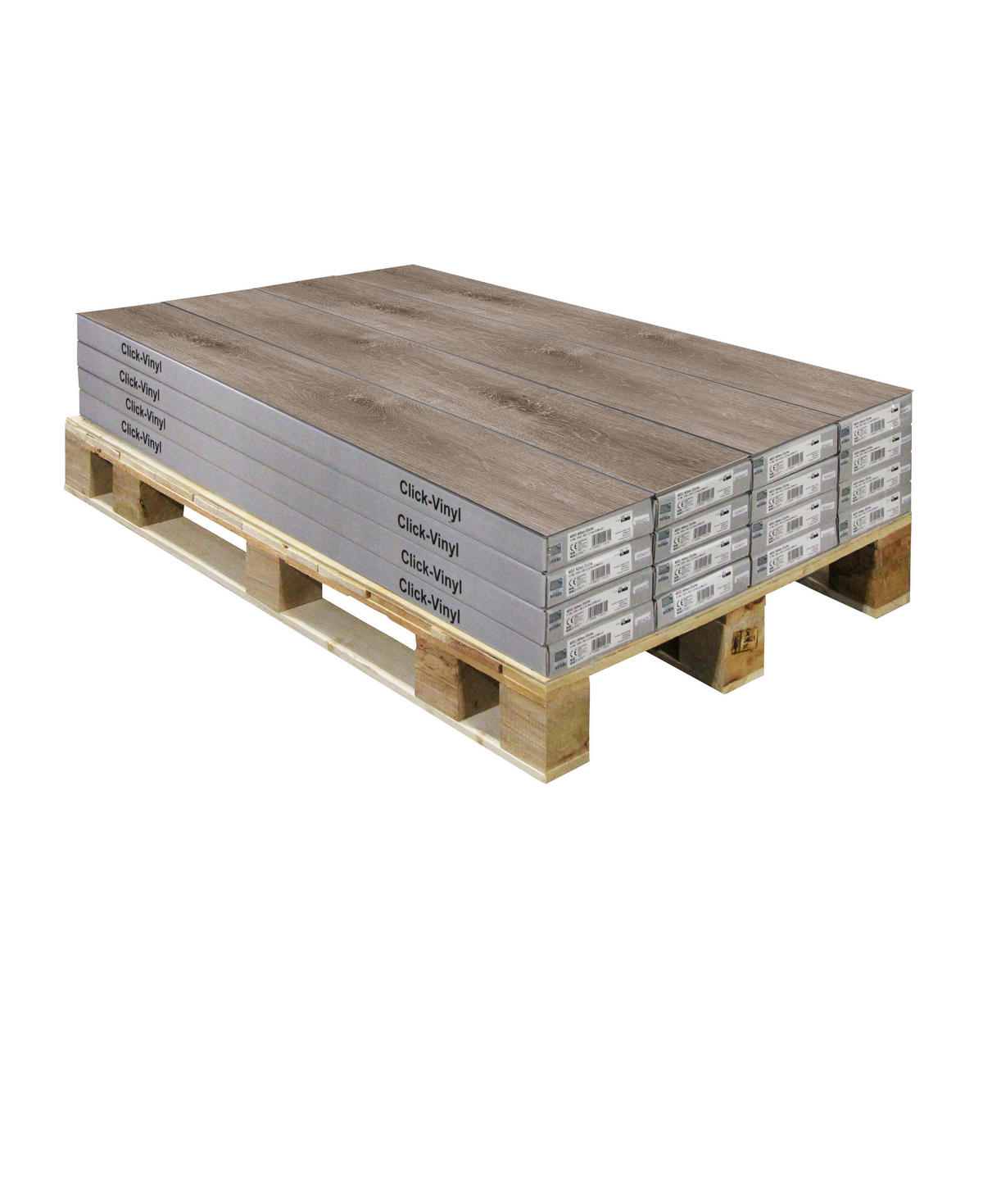 Click-Vinylboden Eiche rustik ca. 2,664 m² im Paket  B/L: ca. 18,2x122 cm pro Paket Eiche rustik ca. 2,664 m² im Paket - rustikal (18,20/122,00cm)
