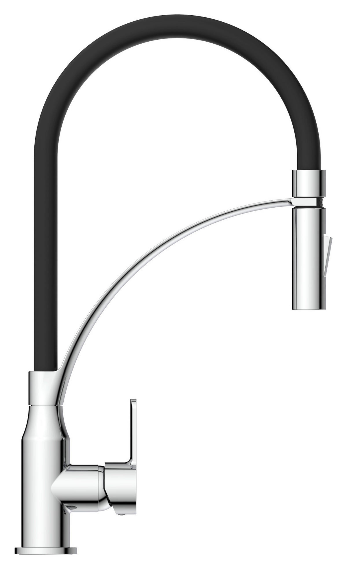 Spültisch-Armatur Carneo schwarz Spültischarmatur_Carneo chrom/schw. - schwarz/Chrom (5,50/47,50/28,00cm) - Eisl