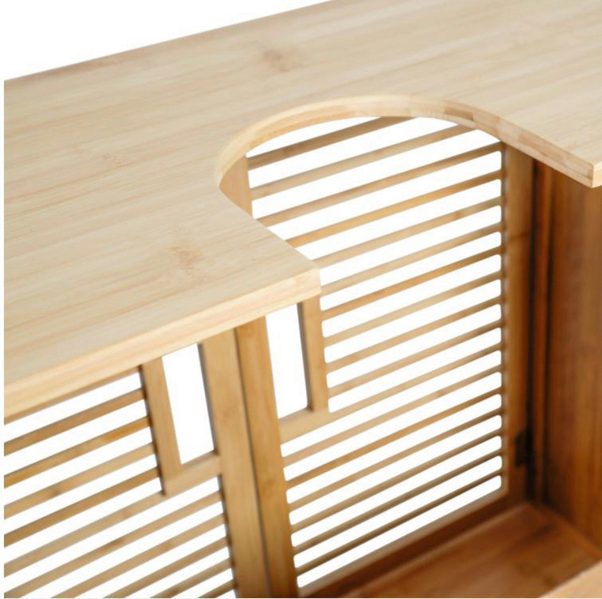 Axentia Waschbeckenunterschrank Bambus natur Bambus Bambus - natur - Axentia