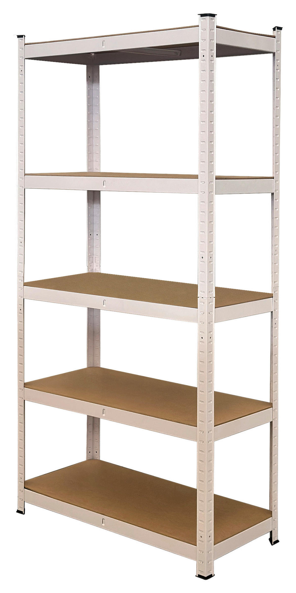 Schwerlaststeckregal weiß B/H/T: ca. 90x200x60 cm Schwerlaststeckregal 200x90x60cm W - weiß (90,00/200,00/60,00cm)