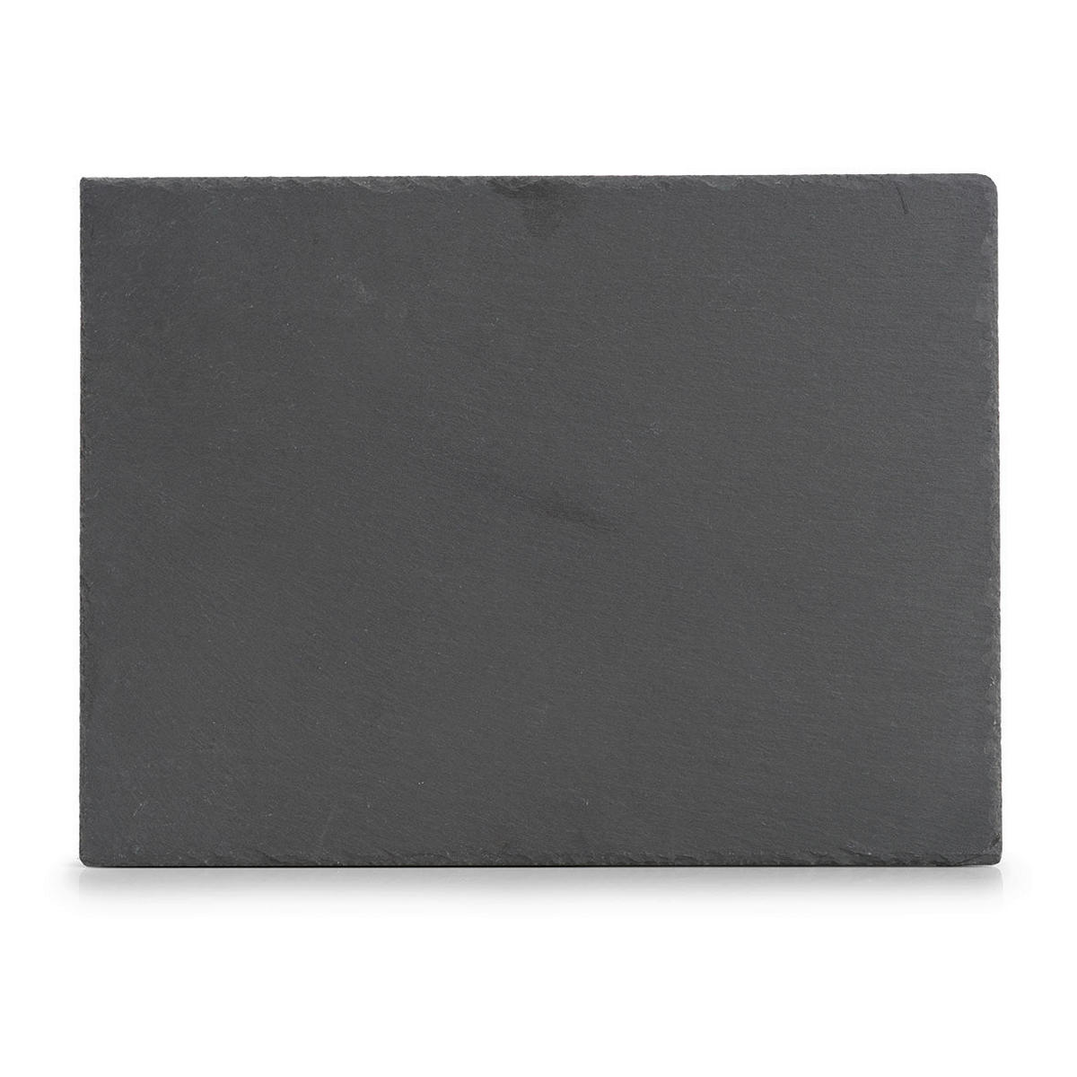 Zeller Servierplatte anthrazit Schiefer B/H/L: ca. 30x0,7x40 cm Servierplatte - anthrazit (40,00/30,00/0,70cm) - Zeller