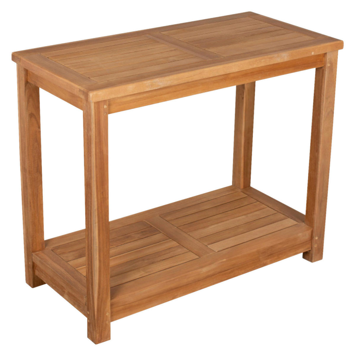 deVries Gartenregal Woodie natur Teakholz B/H/L: ca. 45x75x90 cm Woodie - natur (90,00/45,00/75,00cm) - deVries