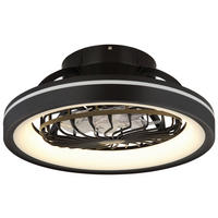 GLOBO LED-Deckenventilator DEANNE 3665 Opal schwarz H/D: ca. 20x48 cm max. 40 W DEANNE - schwarz/Opal (48,00/20,00cm) - GLOBO