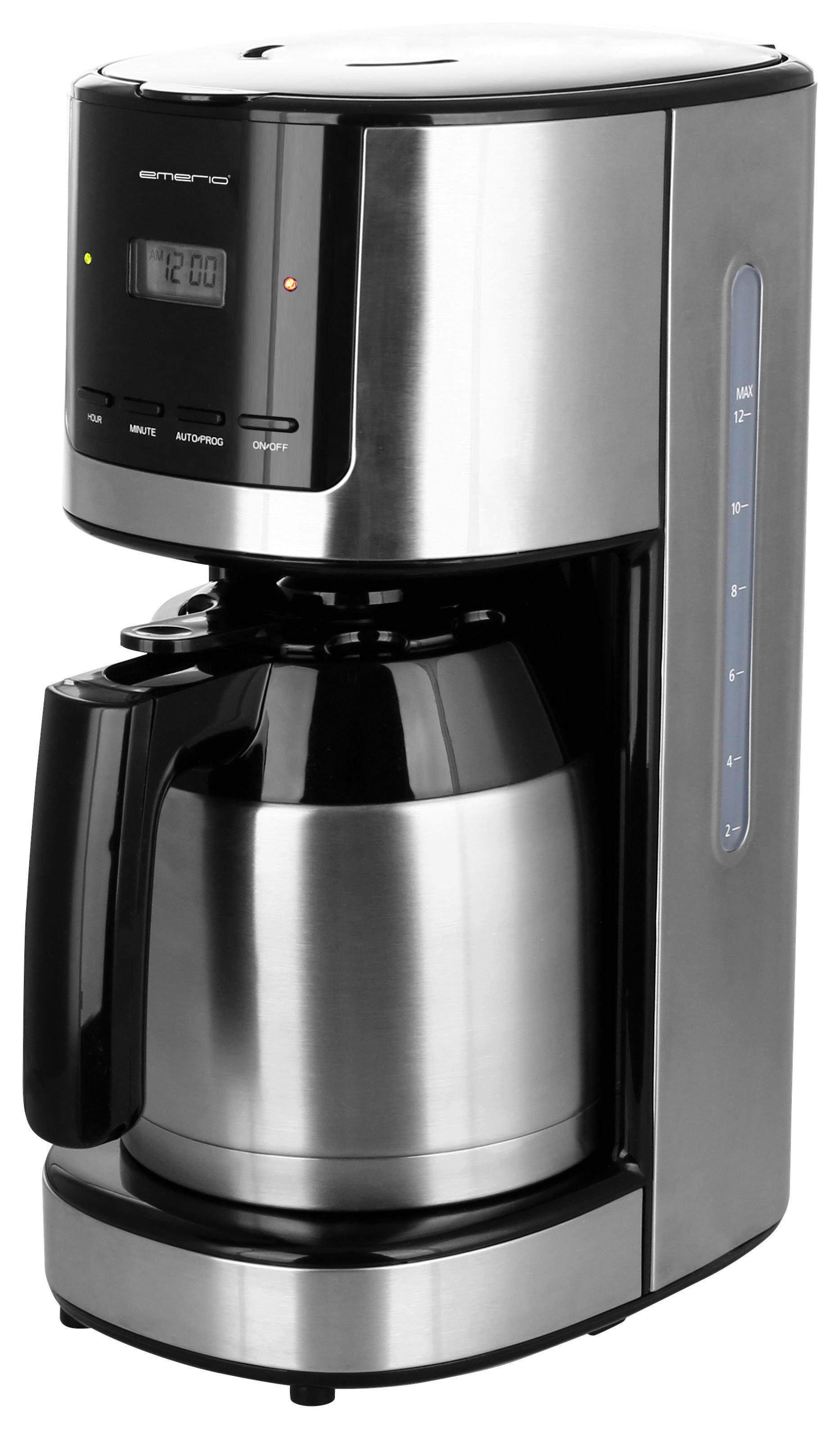 Kaffeeautomat CME-123551.1 Edelstahl schwarz Edelstahl Kunststoff B/H/T: ca. 17x37x28 cm Kaffeeautomat_Edelstahl CME-123551 - schwarz/Edelstahl (17,00/37,00/28,00cm)
