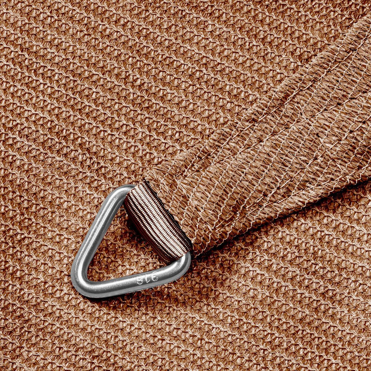 PLATINUM Sonnensegel Coolfit sand Polyethylen B/H/L: ca. 360x1x360 cm Coolfit - sand (360,00/360,00/1,00cm) - PLATINUM