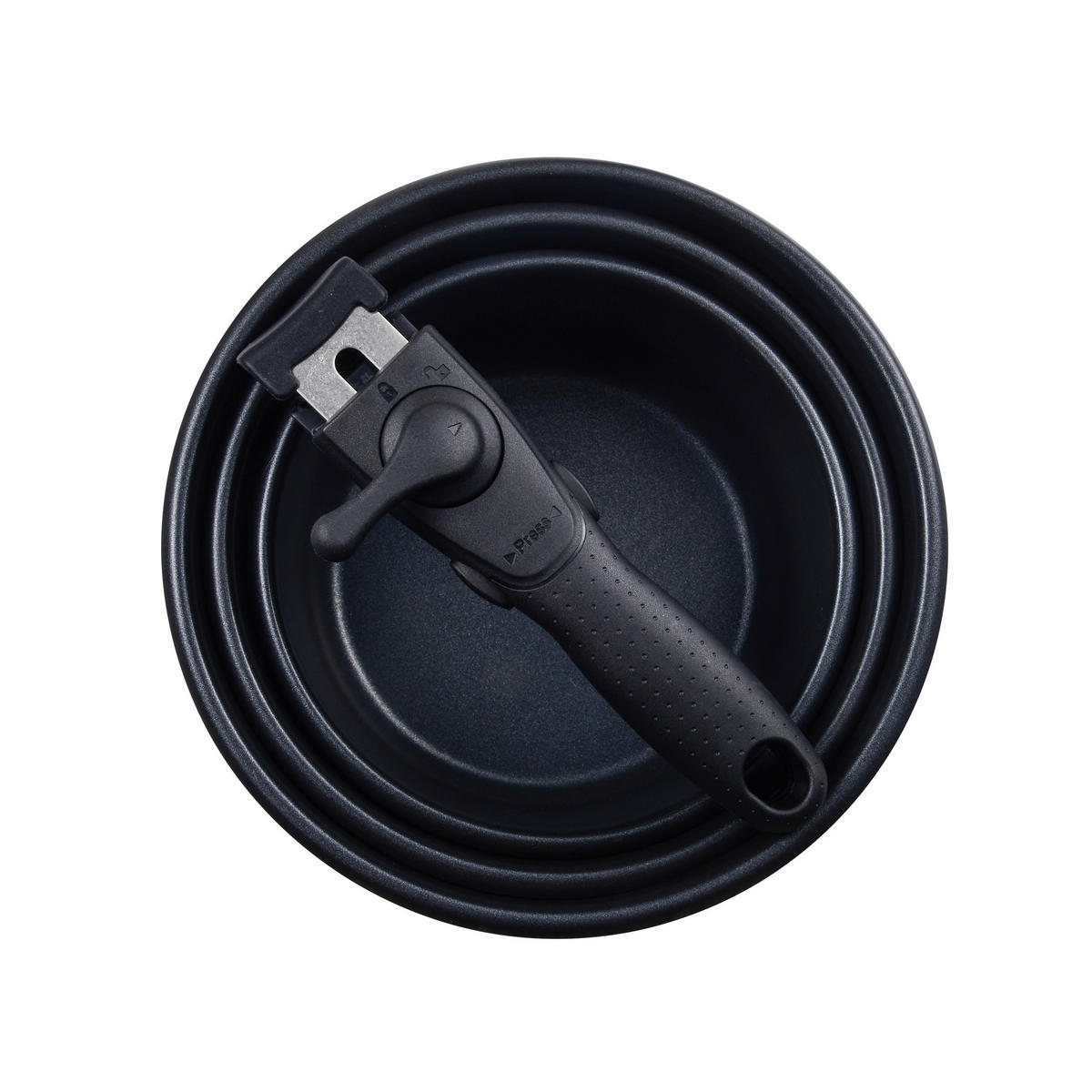 BERGNER Topfset Click & cook silber Edelstahl 4 tlg. Click & cook - silber - BERGNER