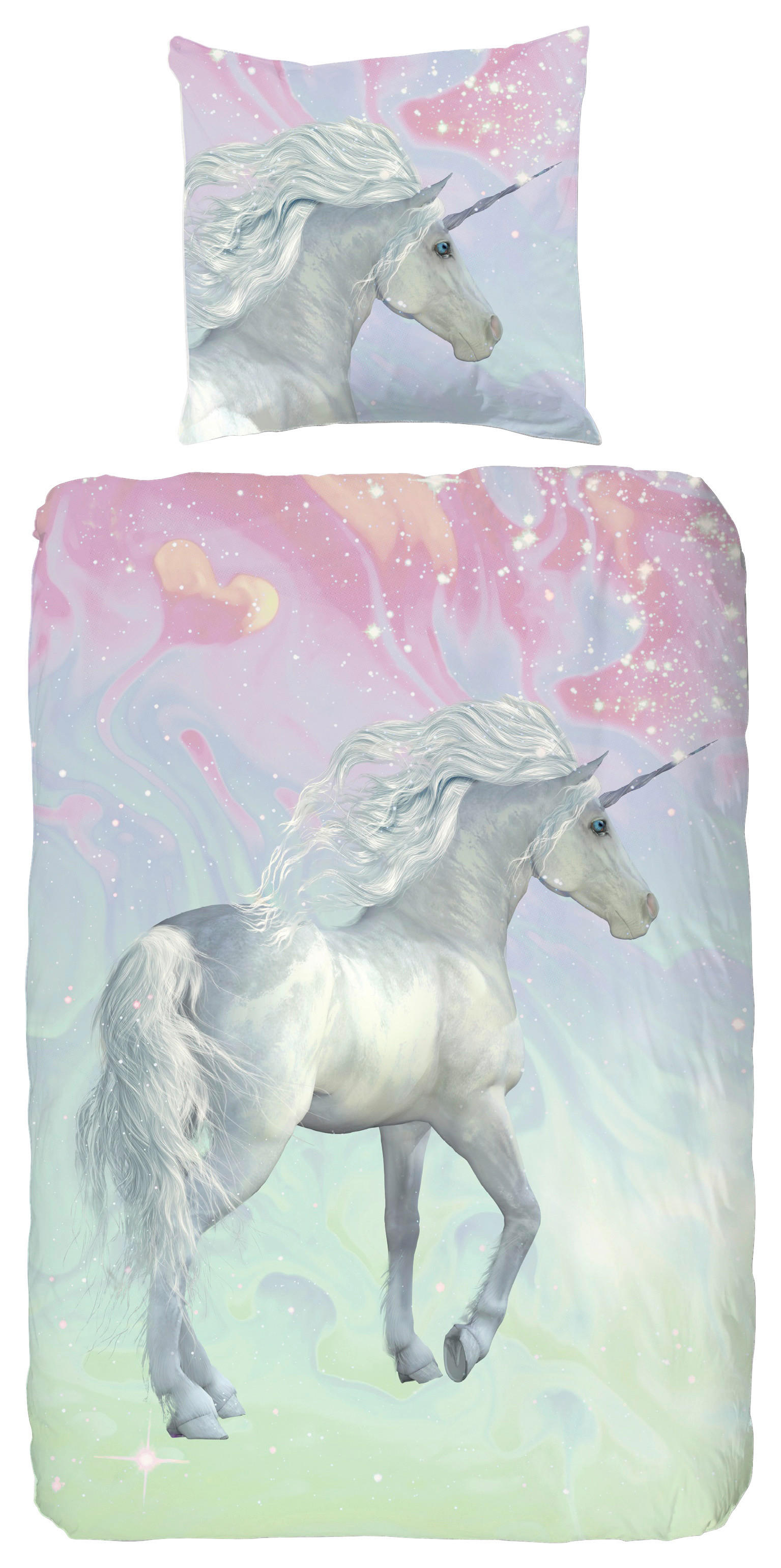 good morning Kinderbettwäsche »Unicorn«, Baumwolle, Renforcé, 135x200, Reiß günstig online kaufen