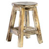 VCM Gartenhocker rustikal Holz H/D: ca. 40x25 cm Gartenhocker - rustikal (25,00/40,00cm) - VCM