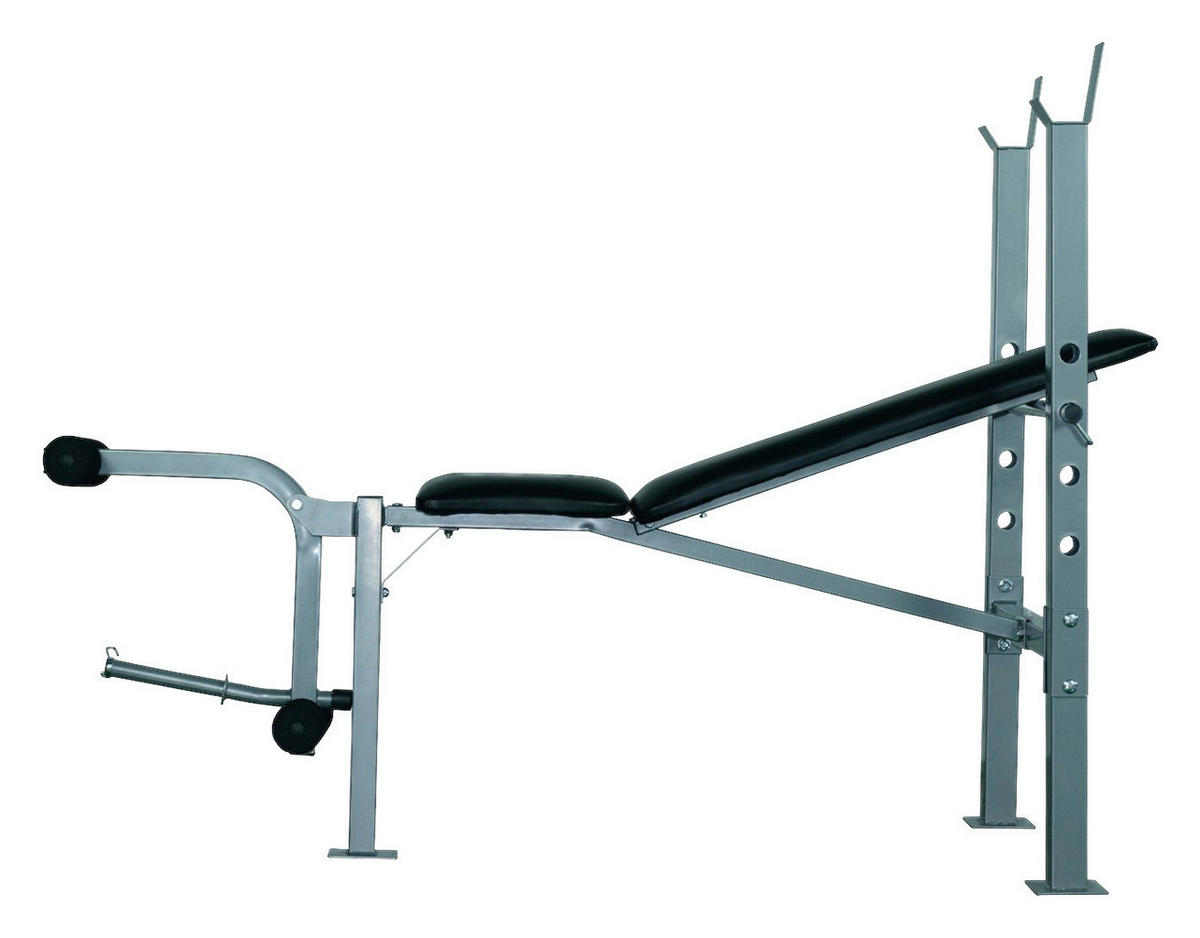 HOMCOM Schrägbank schwarz Stahl B/H/L: ca. 68x114x165 cm Multifunktionale_Schrägbank - schwarz (165,00/68,00/114,00cm) - HOMCOM