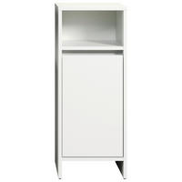 Stauraumelement Basix weiß matt grau B/H/T: ca. 32x81x28 cm Basix - weiß/grau (32,00/81,00/28,00cm) - Trendteam