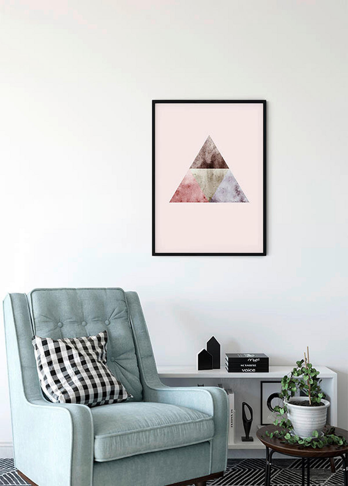 Komar Poster Triangles Top Red Abstrakt B/L: ca. 30x40 cm Triangles Top Red - (30,00/40,00cm) - Komar