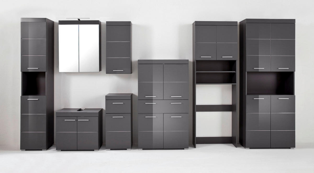 Badhochschrank Amanda B/H/T: ca. 73x190x31 cm Amanda - grau (73,00/190,00/31,00cm)