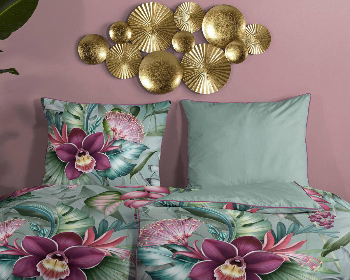 Baumwoll Bettwäsche Allison Satin Allison - Multi (155,00/220,00cm) - Descanso