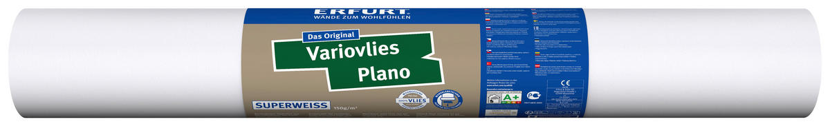 Erfurt Vliestapete Variovlies Plano Superweiß weiß B/L: ca. 53x2000 cm Variovlies Plano Superweiß - weiß (53,00/2000,00cm) - Erfurt