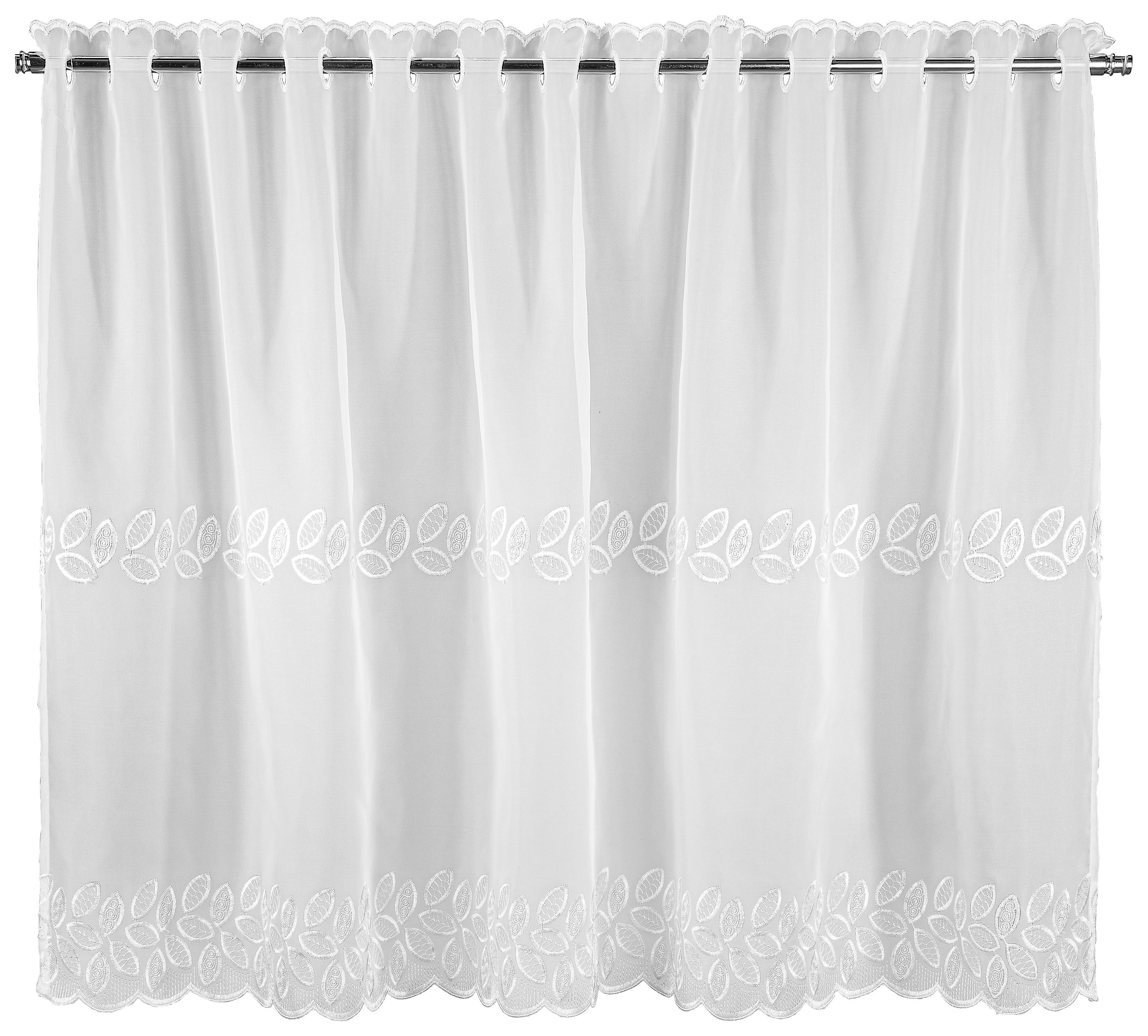 Thumbnail - POCOline Scheibengardine Firly weiß B/L: ca. 140x75 cm