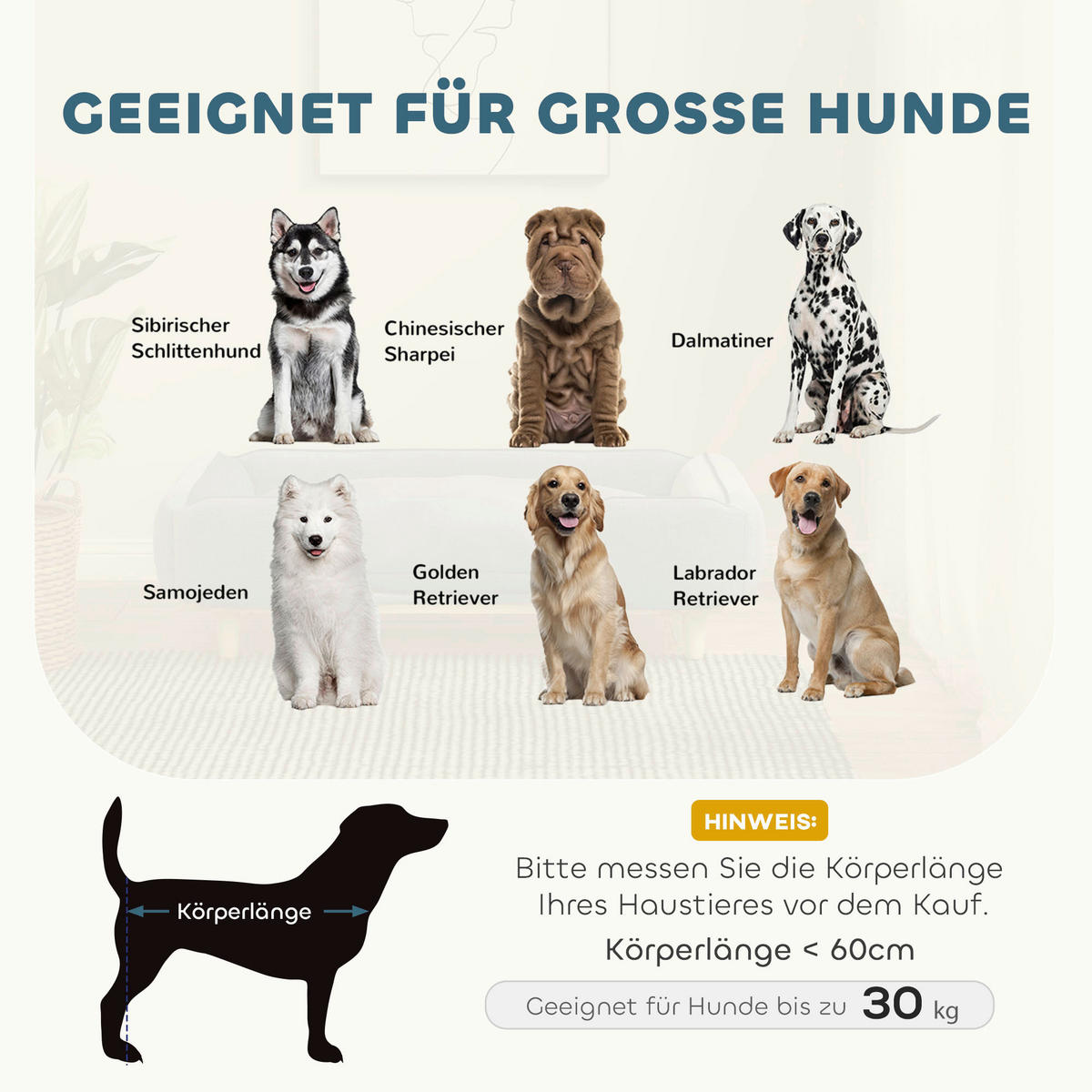 PawHut Hundesofa blau MDF B/H/L: ca. 66x24x96 cm Hundesofa - blau (96,00/66,00/24,00cm) - PawHut