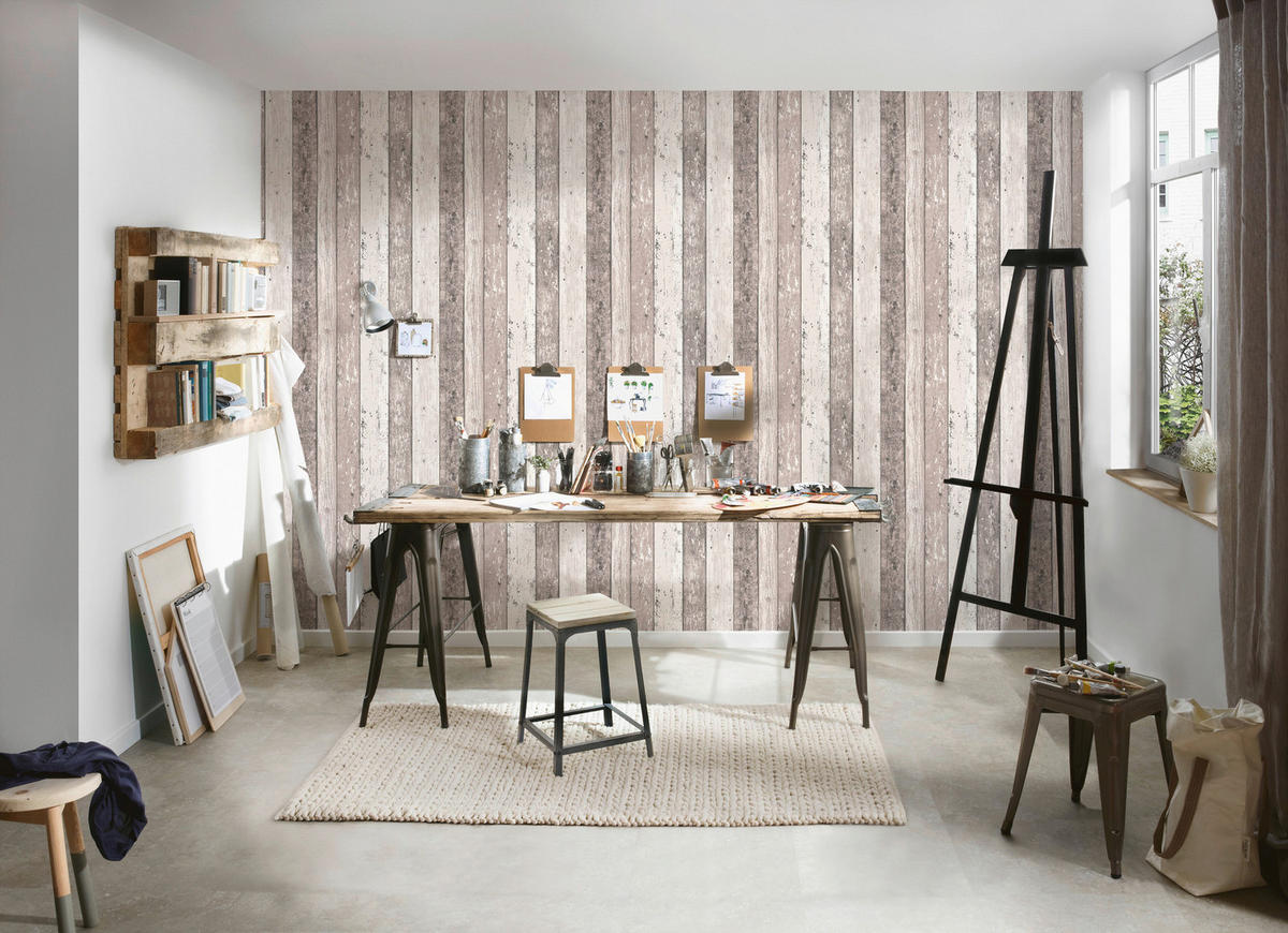 A.S.Creation Vliestapete Best of Wood`n Stone 2nd Edition Holzoptik braun B/L: ca. 53x1005 cm Best of Wood`n Stone 2nd Edition - braun (53,00/1005,00cm) - A.S.Creation