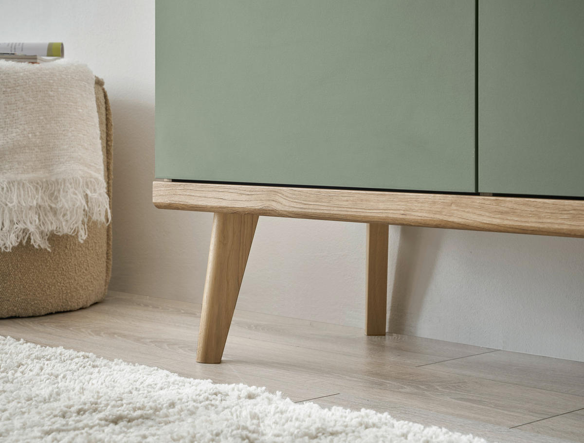 Highboard Alva Eiche Evoke Coast Nachbildung salbei B/H/T: ca. 107x134x40 cm Alva - Eiche/salbei (107,00/134,00/40,00cm)