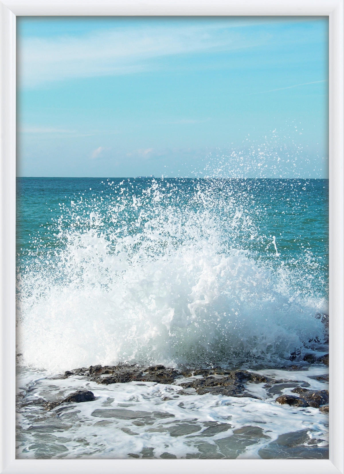 The Wall Bilderrahmen weiß Kunststoff B/L: ca. 30x40 cm Fotorahmen 30x40cm - weiß (30,00/40,00cm) - The Wall