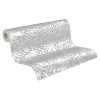 A.S.Création Vliestapete silber grau weiß B/H/D: ca. 53x1005x8,5 cm Vliestapete - weiß/silber (8,50/1005,00cm) - A.S.Creation