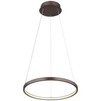 GLOBO LED-Pendelleuchte 67192-19BR kaffee Metall Kunststoff H/D: ca. 120x38,5 cm RALPH - kaffee (38,50/120,00cm) - GLOBO