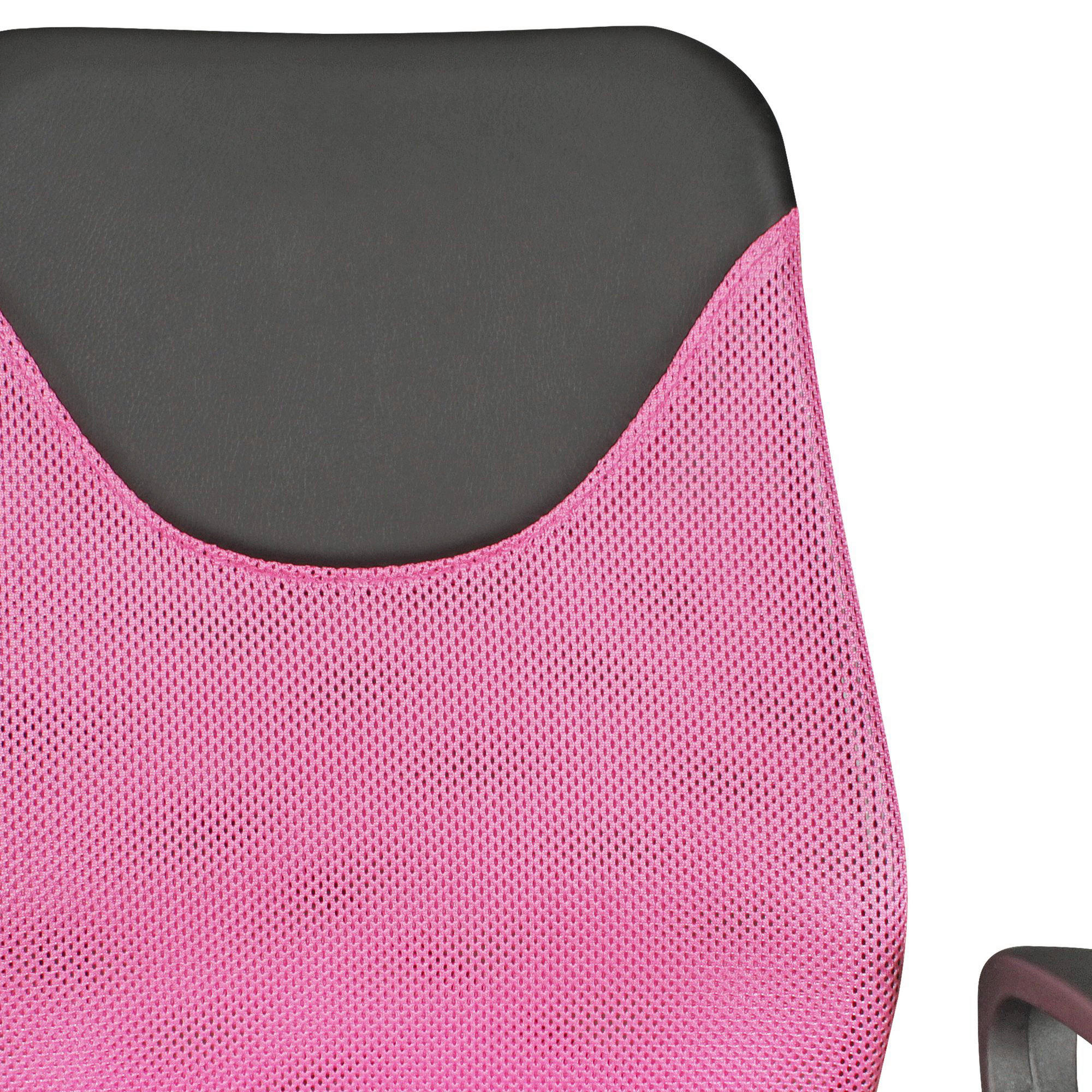 Drehstuhl pink Stoff Kinderschreibtischstuhl TERNI - pink (60,00/101,00/60,00cm) - Amstyle