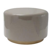 360 Living Hocker Artisse 251 grau gold Metall H/D: ca. 43x51,5 cm Artisse 251 - gold/grau (51,50/43,00cm) - 360 Living