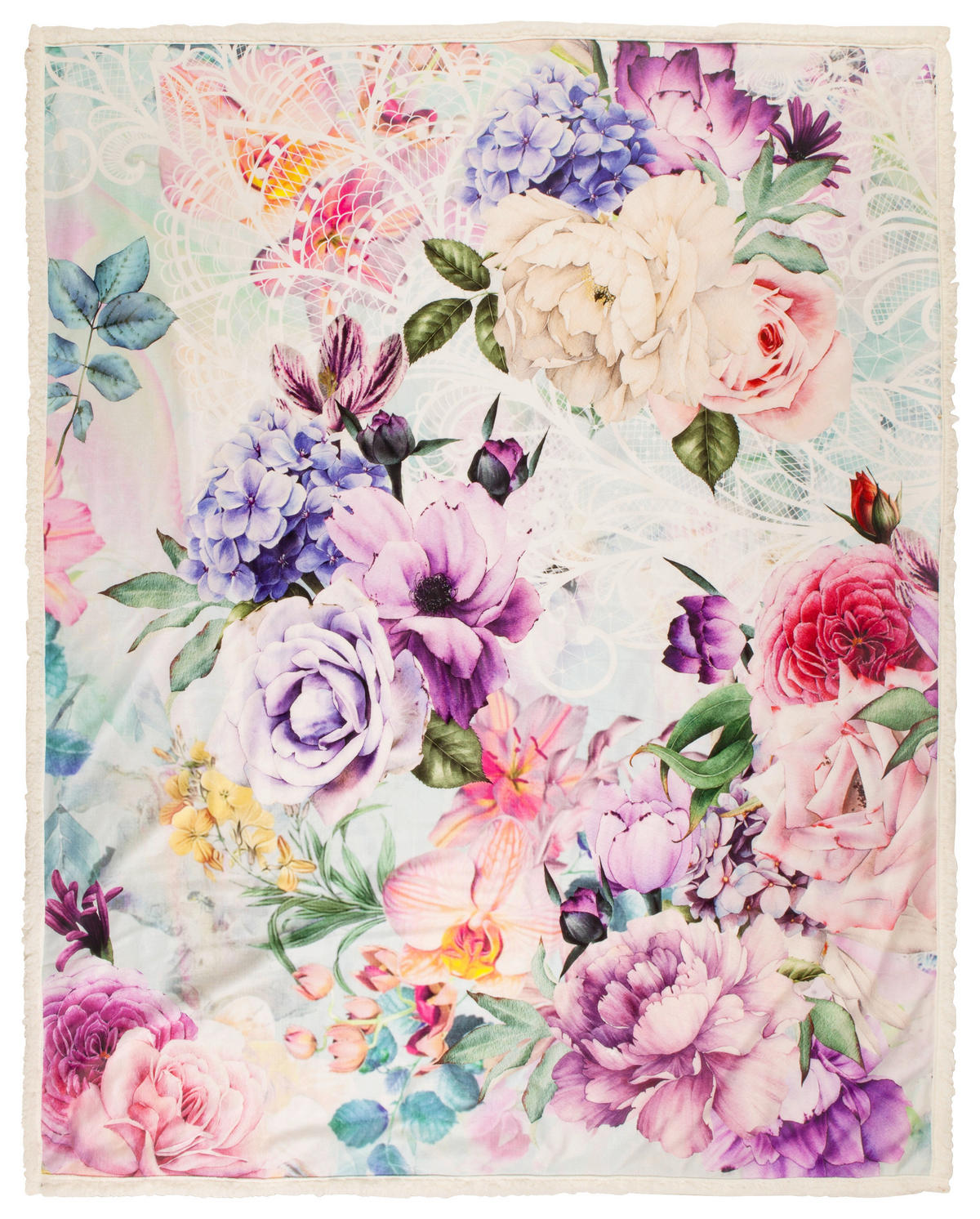 Wohndecke Anamin Polysamt Anamin - Multi (130,00/160,00cm) - Descanso